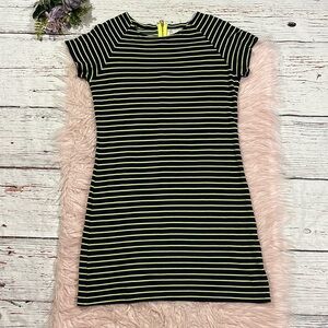 Sail to Sable STS Singing Stripes Navy Green Dress